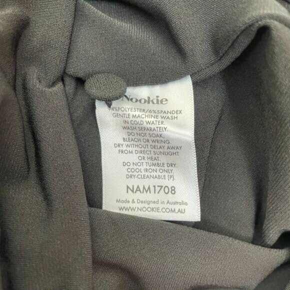 Nookie Hollywood Off the Shoulder Cut Out Crossover Neck Midi Dress Black S - Picture 7 of 10